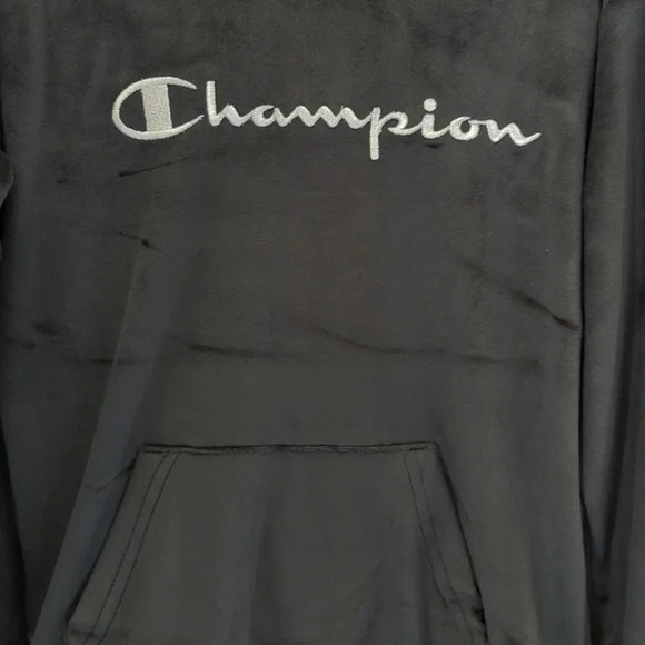 GIRLS champion velour hoodie and jogger set - Picture 3 of 8